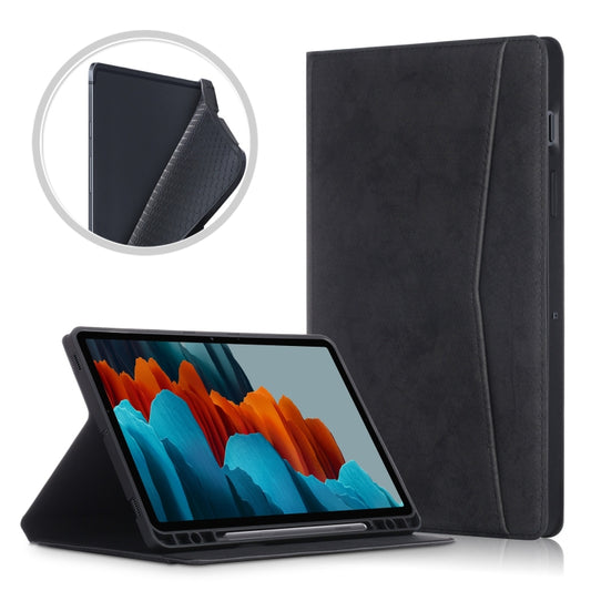 TPU Front Support Horizontal Flip Leather Case with Holder & Pen Slot & Sleep / Wake-up Functio, For Samsung Galaxy Tab S8 / Galaxy Tab S7 T870/T875, For Samsung Galaxy Tab S8+ / Tab S8 Plus /  Tab S7 FE / Tab S7+ T970/T976B