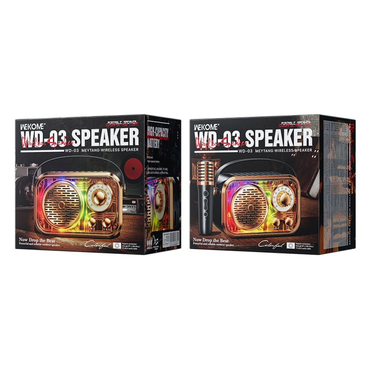 WK WD-03 Honey Portable Mini Bluetooth Speaker with RGB Light