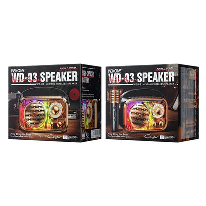 WK WD-03 Honey Portable Mini Bluetooth Speaker with RGB Light