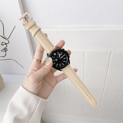 Genuine Leather Silver Buckle Replacement Strap Watchband