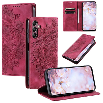 Totem Embossed Magnetic Leather Phone Case, For Samsung Galaxy S25 Edge 5G, For Samsung Galaxy S25 5G, For Samsung Galaxy S25+ 5G, For Samsung Galaxy S25 Ultra 5G