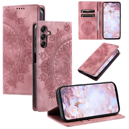 Totem Embossed Magnetic Leather Phone Case, For Samsung Galaxy S25 Edge 5G, For Samsung Galaxy S25 5G, For Samsung Galaxy S25+ 5G, For Samsung Galaxy S25 Ultra 5G