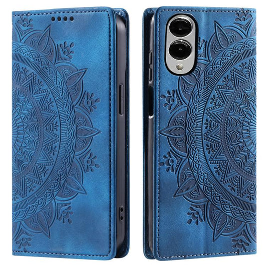 Totem Embossed Magnetic Leather Phone Case, For Samsung Galaxy S25 Edge 5G, For Samsung Galaxy S25 5G, For Samsung Galaxy S25+ 5G, For Samsung Galaxy S25 Ultra 5G