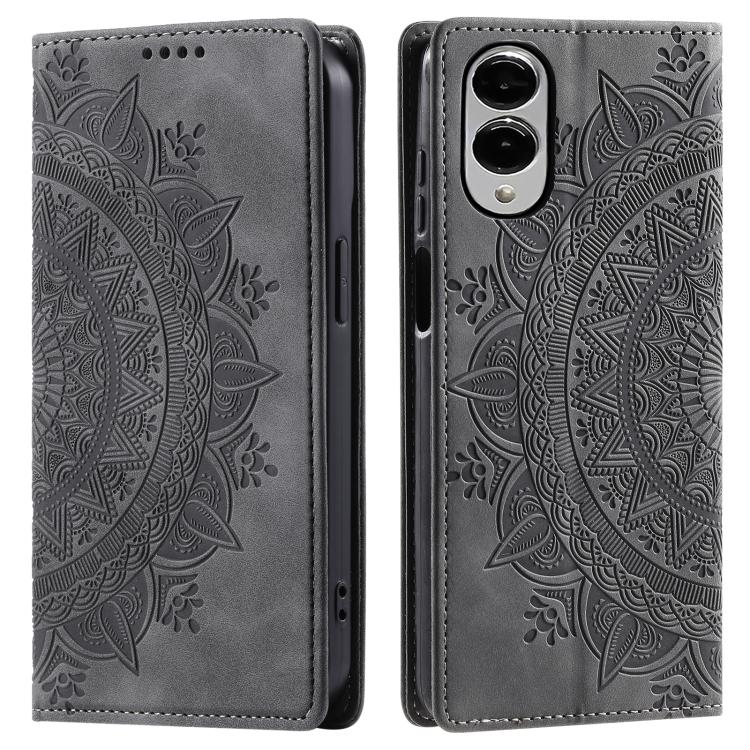 Totem Embossed Magnetic Leather Phone Case, For Samsung Galaxy S25 Edge 5G, For Samsung Galaxy S25 5G, For Samsung Galaxy S25+ 5G, For Samsung Galaxy S25 Ultra 5G