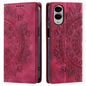 Totem Embossed Magnetic Leather Phone Case, For Samsung Galaxy S25 Edge 5G, For Samsung Galaxy S25 5G, For Samsung Galaxy S25+ 5G, For Samsung Galaxy S25 Ultra 5G