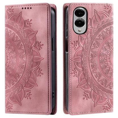 Totem Embossed Magnetic Leather Phone Case, For Samsung Galaxy S25 Edge 5G, For Samsung Galaxy S25 5G, For Samsung Galaxy S25+ 5G, For Samsung Galaxy S25 Ultra 5G