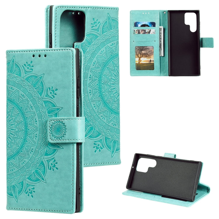 Totem Flower Embossed Leather Phone Case, For Samsung Galaxy S25 FE 5G, For Samsung Galaxy S25 Edge 5G, For Samsung Galaxy S25 5G, For Samsung Galaxy S25+ 5G, For Samsung Galaxy S25 Ultra 5G