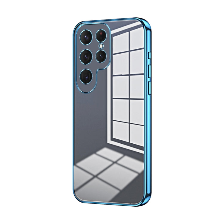 Transparent Plating Fine Hole Phone Case, For Samsung Galaxy S25 5G, For Samsung Galaxy S25+ 5G, For Samsung Galaxy S25 Ultra 5G