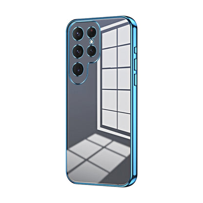 Transparent Plating Fine Hole Phone Case, For Samsung Galaxy S25 5G, For Samsung Galaxy S25+ 5G, For Samsung Galaxy S25 Ultra 5G