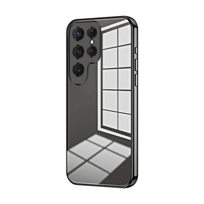 Transparent Plating Fine Hole Phone Case, For Samsung Galaxy S25 5G, For Samsung Galaxy S25+ 5G, For Samsung Galaxy S25 Ultra 5G