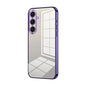 Transparent Plating Fine Hole Phone Case, For Samsung Galaxy S25 5G, For Samsung Galaxy S25+ 5G, For Samsung Galaxy S25 Ultra 5G