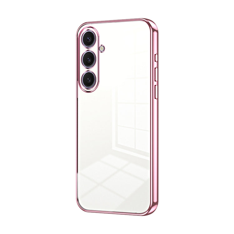 Transparent Plating Fine Hole Phone Case, For Samsung Galaxy S25 5G, For Samsung Galaxy S25+ 5G, For Samsung Galaxy S25 Ultra 5G