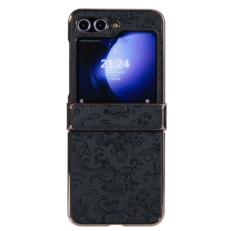 Three Parts Cloud Dragon Pattern Fold Phone Case, For Samsung Galaxy Z Flip6 / Flip7 FE
