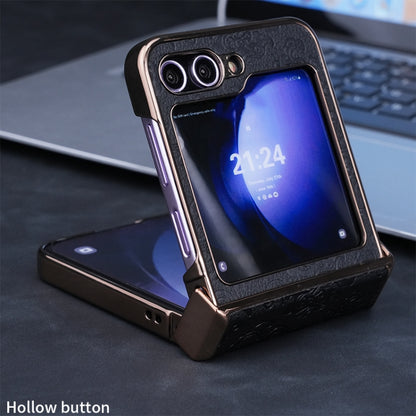 Three Parts Cloud Dragon Pattern Fold Phone Case, For Samsung Galaxy Z Flip6 / Flip7 FE