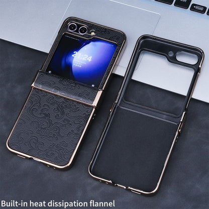 Three Parts Cloud Dragon Pattern Fold Phone Case, For Samsung Galaxy Z Flip6 / Flip7 FE