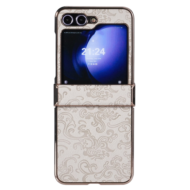 Three Parts Cloud Dragon Pattern Fold Phone Case, For Samsung Galaxy Z Flip6 / Flip7 FE