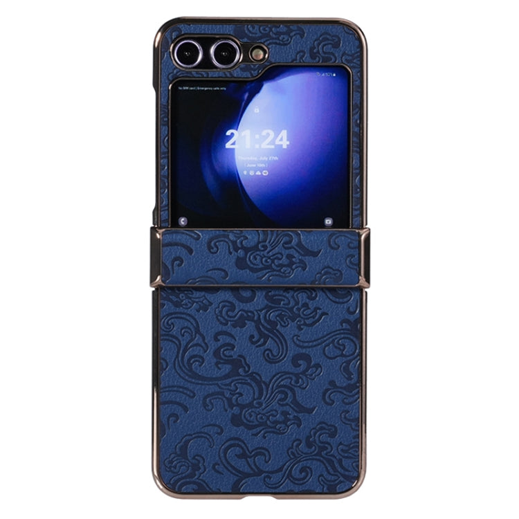 Three Parts Cloud Dragon Pattern Fold Phone Case, For Samsung Galaxy Z Flip6 / Flip7 FE