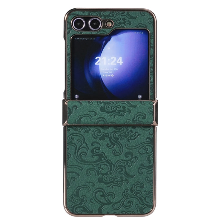 Three Parts Cloud Dragon Pattern Fold Phone Case, For Samsung Galaxy Z Flip6 / Flip7 FE