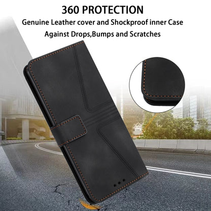 Triangle Solid Color Leather Phone Case, For Samsung Galaxy S25 5G, For Samsung Galaxy S25+5G, For Samsung Galaxy S25 Ultra 5G
