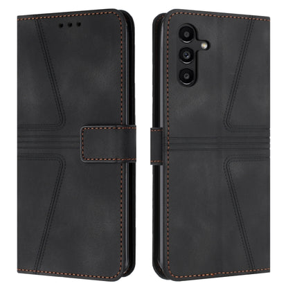 Triangle Solid Color Leather Phone Case, For Samsung Galaxy S25 5G, For Samsung Galaxy S25+5G, For Samsung Galaxy S25 Ultra 5G