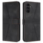 Triangle Solid Color Leather Phone Case, For Samsung Galaxy S25 5G, For Samsung Galaxy S25+5G, For Samsung Galaxy S25 Ultra 5G