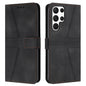 Triangle Solid Color Leather Phone Case, For Samsung Galaxy S25 5G, For Samsung Galaxy S25+5G, For Samsung Galaxy S25 Ultra 5G