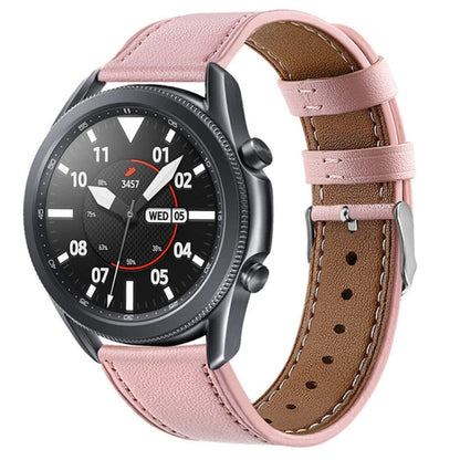For Galaxy Watch 3 45mm Leather Replacement Strap Watchband