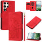 Tulips Embossed Leather Phone Case with Lanyard, For Samsung Galaxy S25 Edge 5G, For Samsung Galaxy S25 5G, For Samsung Galaxy S25+ 5G, For Samsung Galaxy S25 Ultra 5G