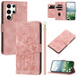 Tulips Embossed Leather Phone Case with Lanyard, For Samsung Galaxy S24 FE 5G, For Samsung Galaxy S24 Ultra 5G, For Samsung Galaxy S24+ 5G, For Samsung Galaxy S24 5G