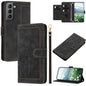 Tulips Embossed Leather Phone Case with Lanyard, For Samsung Galaxy S21 FE 5G, For Samsung Galaxy S21 5G, For Samsung Galaxy S21+ 5G, For Samsung Galaxy S21 Ultra 5G