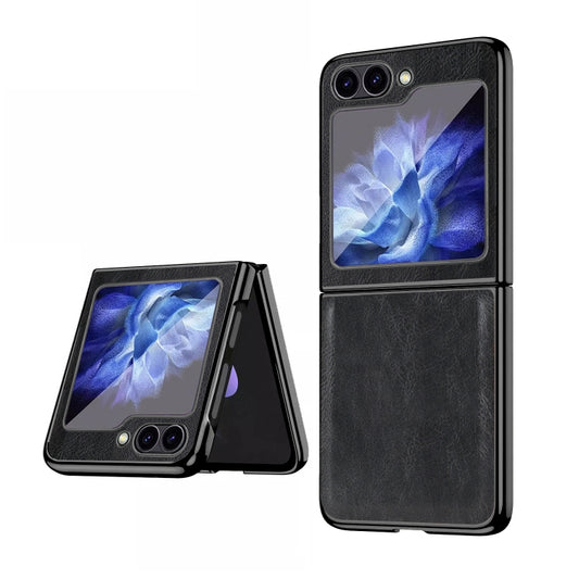 VIETAO Crazy Horse Texture PU Phone Case, For Samsung Galaxy Z Flip6 / Flip7 FE, For Samsung Galaxy Z Fold6, For Samsung Galaxy Z Fold5, For Samsung Galaxy Z Flip5