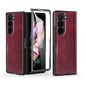 VIETAO Crazy Horse Texture PU Phone Case, For Samsung Galaxy Z Flip6 / Flip7 FE, For Samsung Galaxy Z Fold6, For Samsung Galaxy Z Fold5, For Samsung Galaxy Z Flip5
