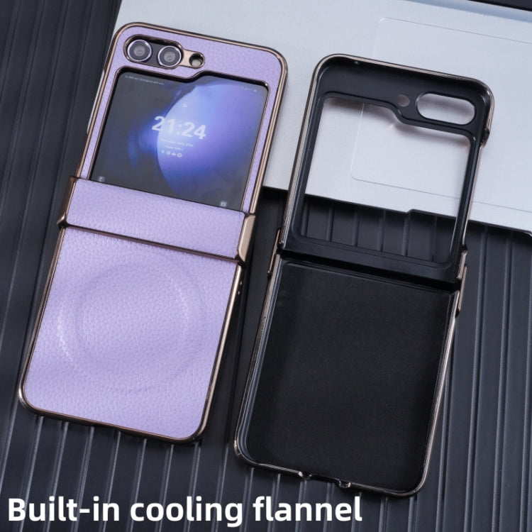 Three Parts MagSafe Litchi Texture Fold Phone Case, For Samsung Galaxy Z Flip6 / Flip7 FE, For Samsung Galaxy Z Fold6, For Samsung Galaxy Z Fold5, For Samsung Galaxy Z Flip5
