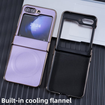 Three Parts MagSafe Litchi Texture Fold Phone Case, For Samsung Galaxy Z Flip6 / Flip7 FE, For Samsung Galaxy Z Fold6, For Samsung Galaxy Z Fold5, For Samsung Galaxy Z Flip5