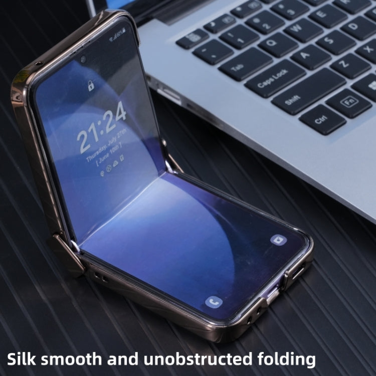 Three Parts MagSafe Litchi Texture Fold Phone Case, For Samsung Galaxy Z Flip6 / Flip7 FE, For Samsung Galaxy Z Fold6, For Samsung Galaxy Z Fold5, For Samsung Galaxy Z Flip5