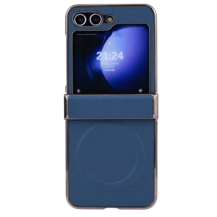 Three Parts MagSafe Litchi Texture Fold Phone Case, For Samsung Galaxy Z Flip6 / Flip7 FE, For Samsung Galaxy Z Fold6, For Samsung Galaxy Z Fold5, For Samsung Galaxy Z Flip5