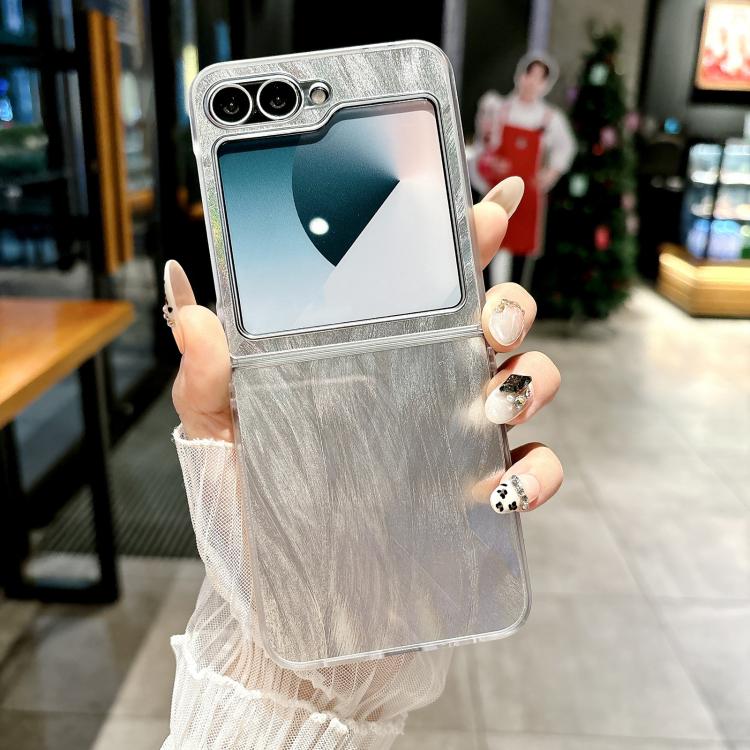 Transparent Edge PC Folding Phone Case, For Samsung Galaxy Z Flip6 / Flip7 FE, For Samsung Galaxy Z Flip5 5G, For Samsung Galaxy Z Flip4 5G