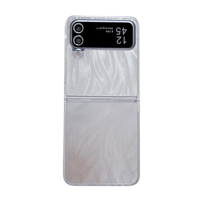 Transparent Edge PC Folding Phone Case, For Samsung Galaxy Z Flip6 / Flip7 FE, For Samsung Galaxy Z Flip5 5G, For Samsung Galaxy Z Flip4 5G