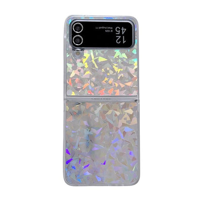 Transparent Edge PC Folding Phone Case, For Samsung Galaxy Z Flip6 / Flip7 FE, For Samsung Galaxy Z Flip5 5G, For Samsung Galaxy Z Flip4 5G