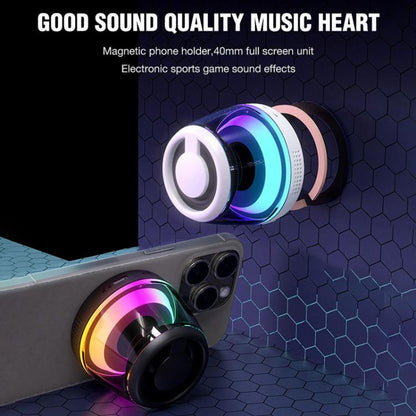 M2 Portable RGB Light Smart Bluetooth Speaker Magnetic Speaker Phone Holder, M2(Black), M2(White)