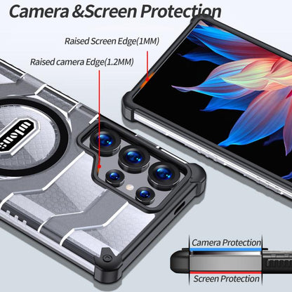wlons Explorer Series PC Hybrid TPU MagSafe Magnetic Case, For Samsung Galaxy S25 Ultra 5G, For Samsung Galaxy S24 Ultra 5G, For Samsung Galaxy S24+ 5G, For Samsung Galaxy S24 5G