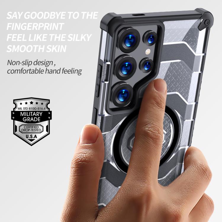 wlons Explorer Series PC Hybrid TPU MagSafe Magnetic Case, For Samsung Galaxy S25 Ultra 5G, For Samsung Galaxy S24 Ultra 5G, For Samsung Galaxy S24+ 5G, For Samsung Galaxy S24 5G