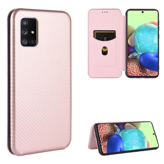 Carbon Fiber Texture Magnetic Horizontal Flip TPU + PC + PU Leather Case with Rope & Card Slot, For Samsung Galaxy A71 5G, For Samsung Galaxy A71, For Samsung Galaxy A90 5G, For Samsung Galaxy A91 / M80s / S10 Lite, For Samsung Galaxy M11��������������...