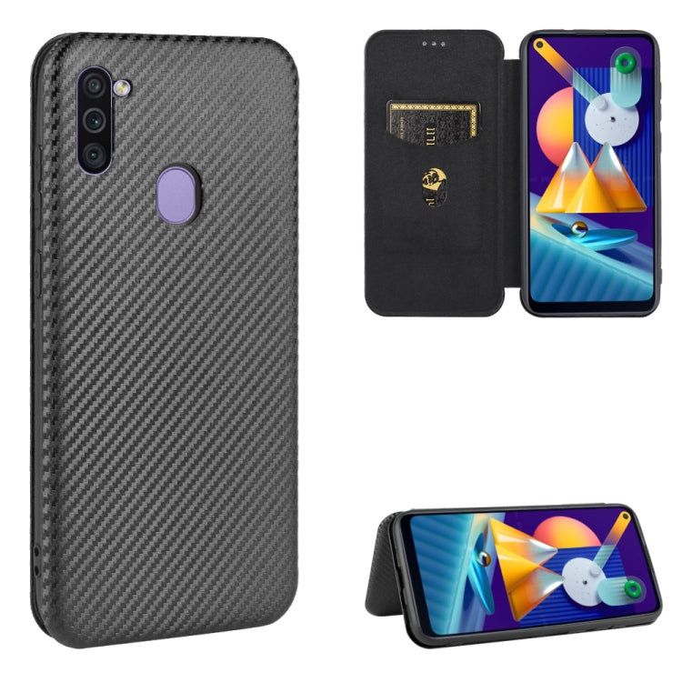 Carbon Fiber Texture Magnetic Horizontal Flip TPU + PC + PU Leather Case with Rope & Card Slot, For Samsung Galaxy A71 5G, For Samsung Galaxy A71, For Samsung Galaxy A90 5G, For Samsung Galaxy A91 / M80s / S10 Lite, For Samsung Galaxy M11��������������...