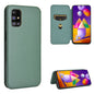 Carbon Fiber Texture Magnetic Horizontal Flip TPU + PC + PU Leather Case with Rope & Card Slot, For Samsung Galaxy A71 5G, For Samsung Galaxy A71, For Samsung Galaxy A90 5G, For Samsung Galaxy A91 / M80s / S10 Lite, For Samsung Galaxy M11��������������...