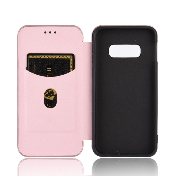 Carbon Fiber Texture Magnetic Horizontal Flip TPU + PC + PU Leather Case with Rope & Card Slot, For Samsung Galaxy S10e, For Samsung Galaxy S20 Ultra
