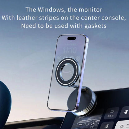 Q89 Foldable Vacuum MagSafe Magnetic Suction Cup Phone Holder, Q89(Black), Q89(Silver)