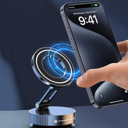 Q89 Foldable Vacuum MagSafe Magnetic Suction Cup Phone Holder, Q89(Black), Q89(Silver)