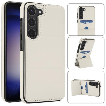 Tri-fold Holder Leather Phone Case with Card Slot, For Samsung Galaxy S23 Ultra 5G, For Samsung Galaxy S23+ 5G, For Samsung Galaxy S23 5G, For Samsung Galaxy S20 FE
