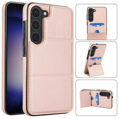 Tri-fold Holder Leather Phone Case with Card Slot, For Samsung Galaxy S23 Ultra 5G, For Samsung Galaxy S23+ 5G, For Samsung Galaxy S23 5G, For Samsung Galaxy S20 FE